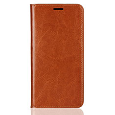 Coque Portefeuille Livre Cuir Etui Clapet L03 pour Huawei Y9 (2018) Orange