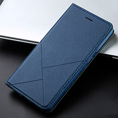 Coque Portefeuille Livre Cuir Etui Clapet L03 pour Huawei Y9 Prime (2019) Bleu