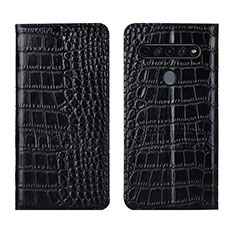 Coque Portefeuille Livre Cuir Etui Clapet L03 pour LG K41S Noir