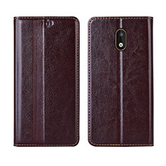 Coque Portefeuille Livre Cuir Etui Clapet L03 pour Nokia 1.3 Marron