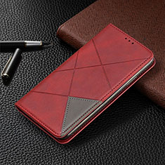 Coque Portefeuille Livre Cuir Etui Clapet L03 pour Nokia 2.3 Rouge