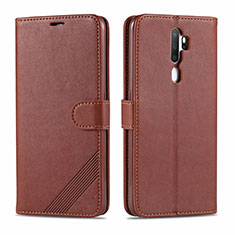 Coque Portefeuille Livre Cuir Etui Clapet L03 pour Oppo A11X Marron