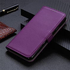 Coque Portefeuille Livre Cuir Etui Clapet L03 pour Oppo A53 Violet