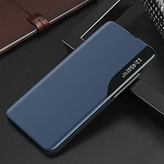 Coque Portefeuille Livre Cuir Etui Clapet L03 pour Oppo Find X3 Pro 5G Bleu