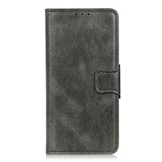 Coque Portefeuille Livre Cuir Etui Clapet L03 pour Oppo Reno3 A Vert Nuit