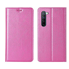 Coque Portefeuille Livre Cuir Etui Clapet L03 pour Oppo Reno3 Rose