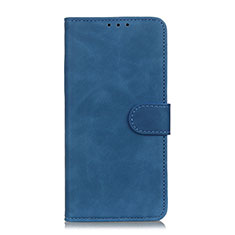 Coque Portefeuille Livre Cuir Etui Clapet L03 pour Oppo Reno4 F Bleu