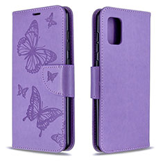 Coque Portefeuille Livre Cuir Etui Clapet L03 pour Samsung Galaxy A31 Violet