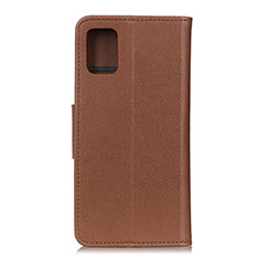 Coque Portefeuille Livre Cuir Etui Clapet L03 pour Samsung Galaxy A41 Marron