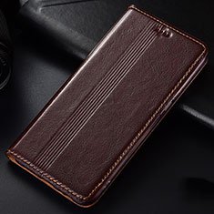 Coque Portefeuille Livre Cuir Etui Clapet L03 pour Samsung Galaxy M60s Marron