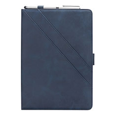Coque Portefeuille Livre Cuir Etui Clapet L03 pour Samsung Galaxy Tab S5e 4G 10.5 SM-T725 Bleu