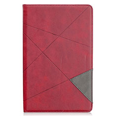 Coque Portefeuille Livre Cuir Etui Clapet L03 pour Samsung Galaxy Tab S6 Lite 10.4 SM-P610 Rouge