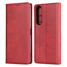 Coque Portefeuille Livre Cuir Etui Clapet L03 pour Sony Xperia 1 II Rouge