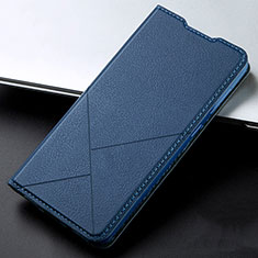 Coque Portefeuille Livre Cuir Etui Clapet L03 pour Vivo S1 Pro Bleu