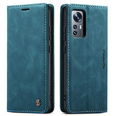 Coque Portefeuille Livre Cuir Etui Clapet L03 pour Xiaomi Mi 12 5G Bleu