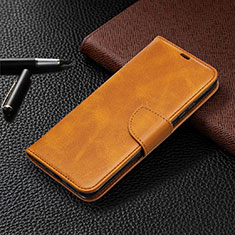 Coque Portefeuille Livre Cuir Etui Clapet L03 pour Xiaomi POCO C3 Orange