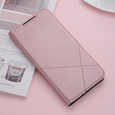 Coque Portefeuille Livre Cuir Etui Clapet L03 pour Xiaomi Redmi 8 Or Rose