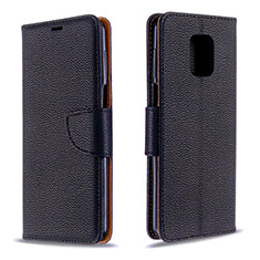 Coque Portefeuille Livre Cuir Etui Clapet L03 pour Xiaomi Redmi Note 9 Pro Max Noir