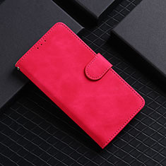 Coque Portefeuille Livre Cuir Etui Clapet L03Z pour Google Pixel 6a 5G Rose Rouge