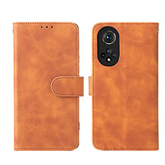 Coque Portefeuille Livre Cuir Etui Clapet L03Z pour Huawei Nova 9 Marron