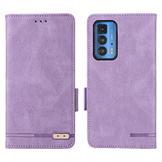 Coque Portefeuille Livre Cuir Etui Clapet L03Z pour Motorola Moto Edge S Pro 5G Violet