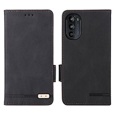 Coque Portefeuille Livre Cuir Etui Clapet L03Z pour Motorola Moto G71s 5G Noir