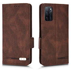 Coque Portefeuille Livre Cuir Etui Clapet L03Z pour Oppo A55S 5G Marron