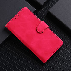 Coque Portefeuille Livre Cuir Etui Clapet L03Z pour Realme 7i RMX2193 Rose Rouge