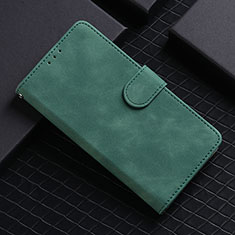 Coque Portefeuille Livre Cuir Etui Clapet L03Z pour Realme C21Y Vert