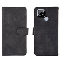 Coque Portefeuille Livre Cuir Etui Clapet L03Z pour Realme V3 5G Noir