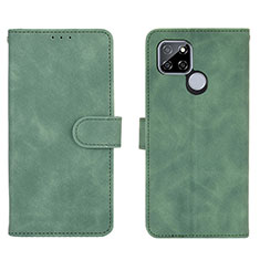 Coque Portefeuille Livre Cuir Etui Clapet L03Z pour Realme V3 5G Vert