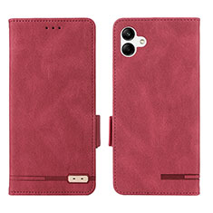 Coque Portefeuille Livre Cuir Etui Clapet L03Z pour Samsung Galaxy A04 4G Rouge