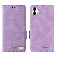 Coque Portefeuille Livre Cuir Etui Clapet L03Z pour Samsung Galaxy A04 4G Violet