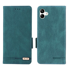 Coque Portefeuille Livre Cuir Etui Clapet L03Z pour Samsung Galaxy A05 Vert