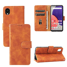 Coque Portefeuille Livre Cuir Etui Clapet L03Z pour Samsung Galaxy A22 5G SC-56B Marron