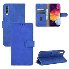 Coque Portefeuille Livre Cuir Etui Clapet L03Z pour Samsung Galaxy A30S Bleu