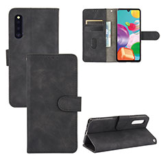 Coque Portefeuille Livre Cuir Etui Clapet L03Z pour Samsung Galaxy A41 SC-41A Noir