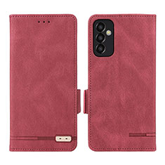 Coque Portefeuille Livre Cuir Etui Clapet L03Z pour Samsung Galaxy F13 4G Rouge