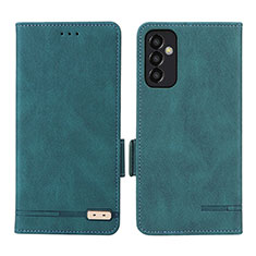 Coque Portefeuille Livre Cuir Etui Clapet L03Z pour Samsung Galaxy F13 4G Vert