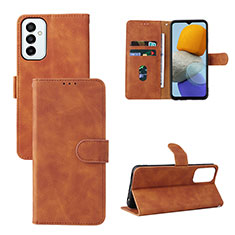 Coque Portefeuille Livre Cuir Etui Clapet L03Z pour Samsung Galaxy F23 5G Marron