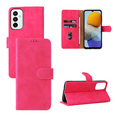 Coque Portefeuille Livre Cuir Etui Clapet L03Z pour Samsung Galaxy F23 5G Rose Rouge