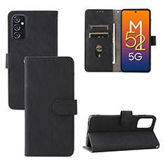 Coque Portefeuille Livre Cuir Etui Clapet L03Z pour Samsung Galaxy M52 5G Noir