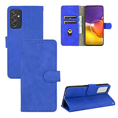 Coque Portefeuille Livre Cuir Etui Clapet L03Z pour Samsung Galaxy M54 5G Bleu