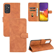 Coque Portefeuille Livre Cuir Etui Clapet L03Z pour Samsung Galaxy S23 FE 5G Marron