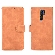 Coque Portefeuille Livre Cuir Etui Clapet L03Z pour Xiaomi Poco M2 Marron