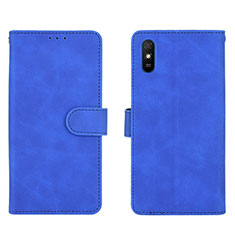 Coque Portefeuille Livre Cuir Etui Clapet L03Z pour Xiaomi Redmi 9A Bleu