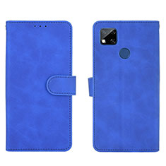 Coque Portefeuille Livre Cuir Etui Clapet L03Z pour Xiaomi Redmi 9C Bleu