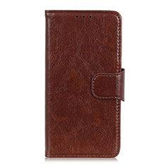 Coque Portefeuille Livre Cuir Etui Clapet L04 pour Alcatel 3 (2019) Marron