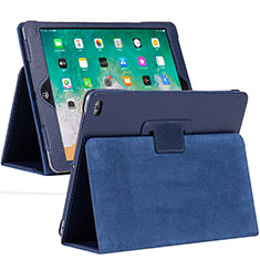 Coque Portefeuille Livre Cuir Etui Clapet L04 pour Apple iPad 10.2 (2019) Bleu