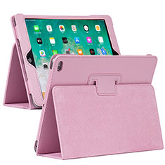 Coque Portefeuille Livre Cuir Etui Clapet L04 pour Apple iPad 10.2 (2019) Rose